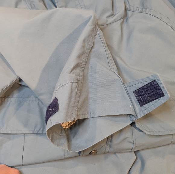 VTG Woolrich Men's Cotton Nylon Full Zip & Snap Anorak Jacket Coat Hood Medium - Picture 14 of 15